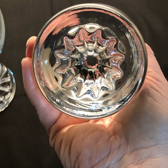 Gorgeous Vintage Bohemia Crystal-Crystalex Footed Goblets - Picture 4 of 6